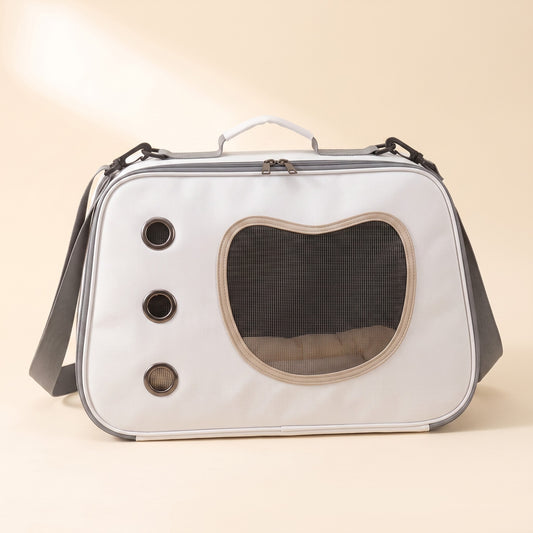 Foldable Soft-Sided Shoulder Carrier - white