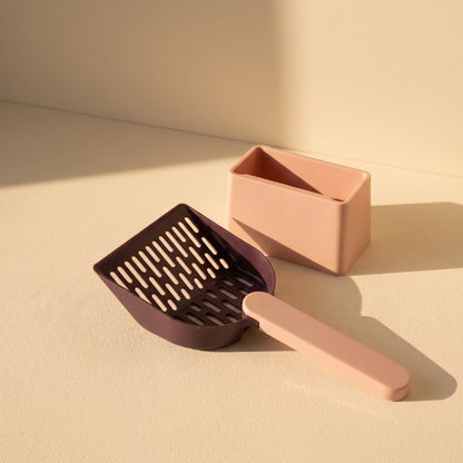 Litter Scoop and Stand Set, styled in a home setting