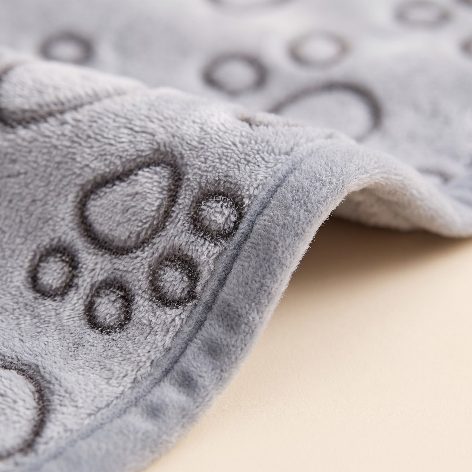Premium Flannel Pet Blanket, 300gsm, close-up detail