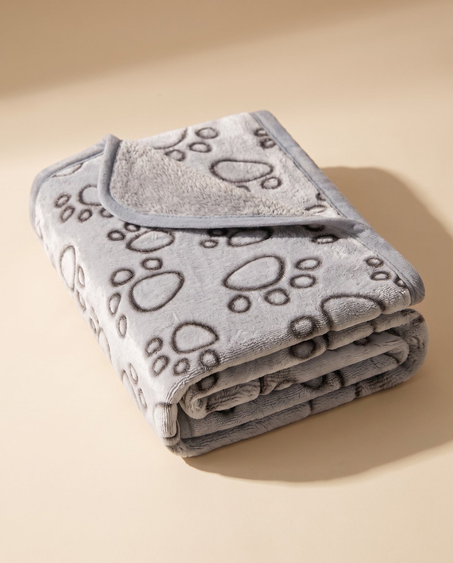 Premium Flannel Pet Blanket, 300gsm, styled in a home setting