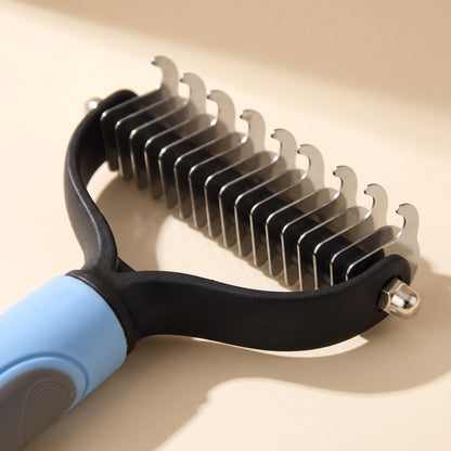 Extra-Wide Dual-Sided Dematting Brush