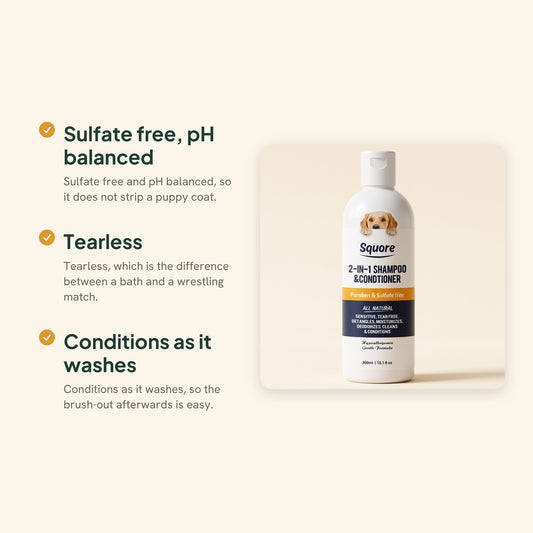 2-in-1 Puppy Shampoo and Conditioner, key benefits