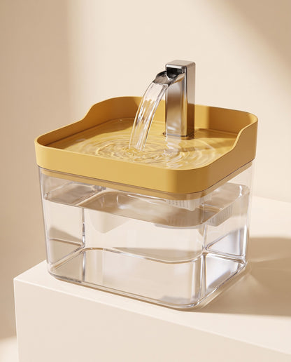 1.5L Cat Water Fountain with Auto Filter, styled in a home setting