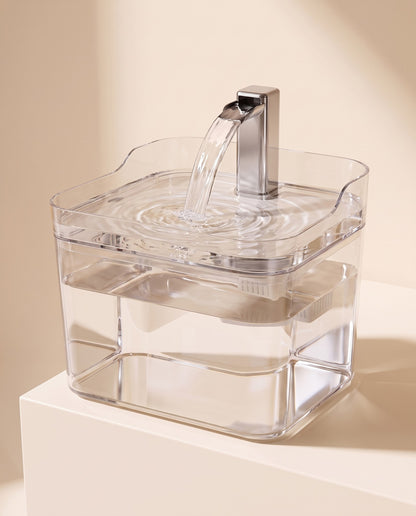 1.5L Cat Water Fountain, Transparent