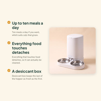 Smart WiFi Feeder, 4L, WiFi Double Bowl, key benefits