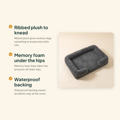 Calming Orthopedic Bolster Bed, key benefits