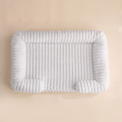 Calming Orthopedic Bolster Bed, White