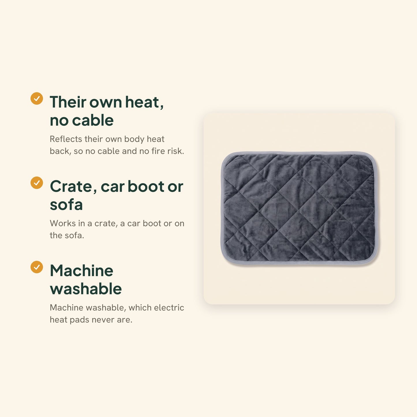Self-Heating Thermal Crate Pad, key benefits