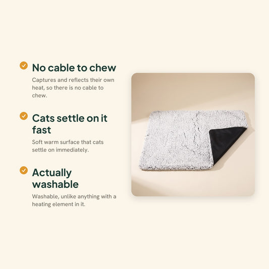 Self-Warming Thermal Pet Mat, key benefits