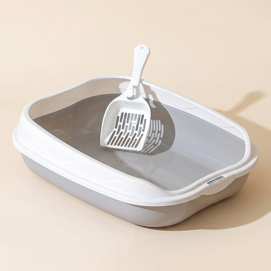Splash-Proof High-Rim Litter Box