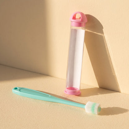 360 Degree Silicone Pet Toothbrush, styled in a home setting
