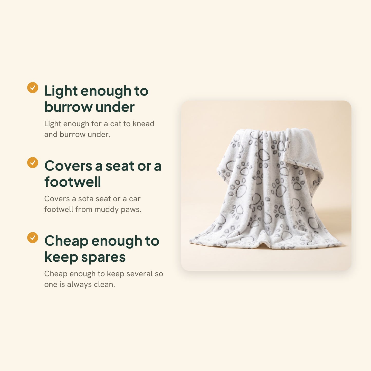 Soft Flannel Pet Blanket, key benefits