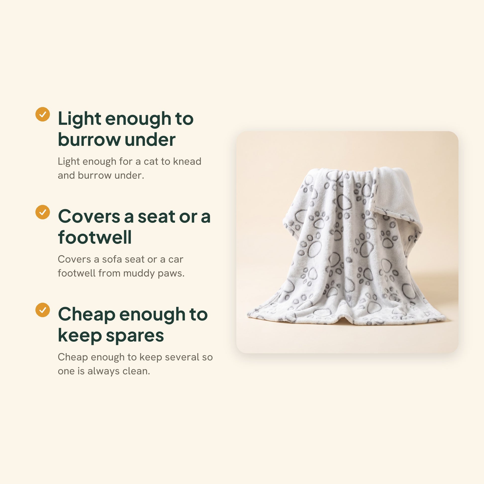 Soft Flannel Pet Blanket, key benefits