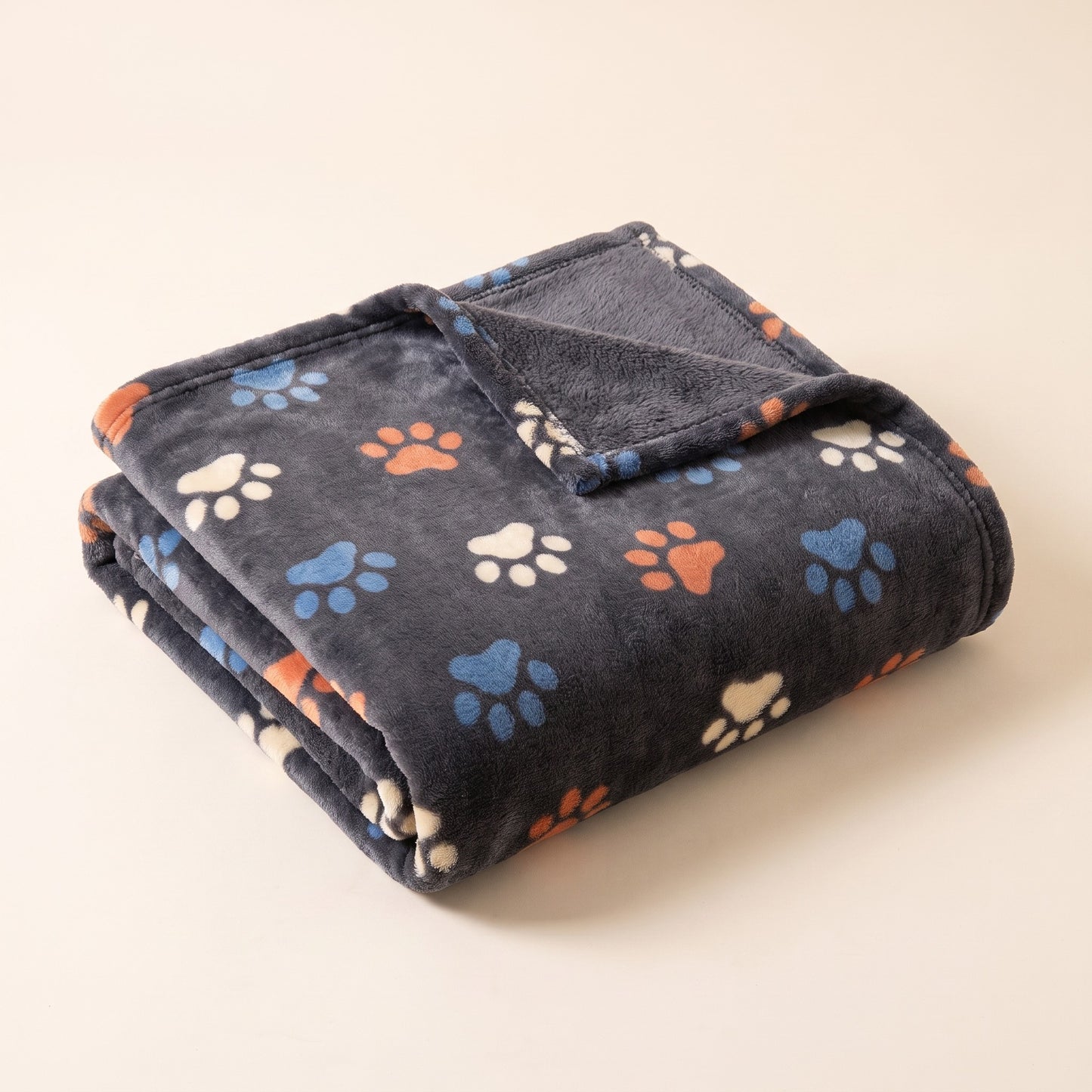 Soft Flannel Pet Blanket - grey-fp