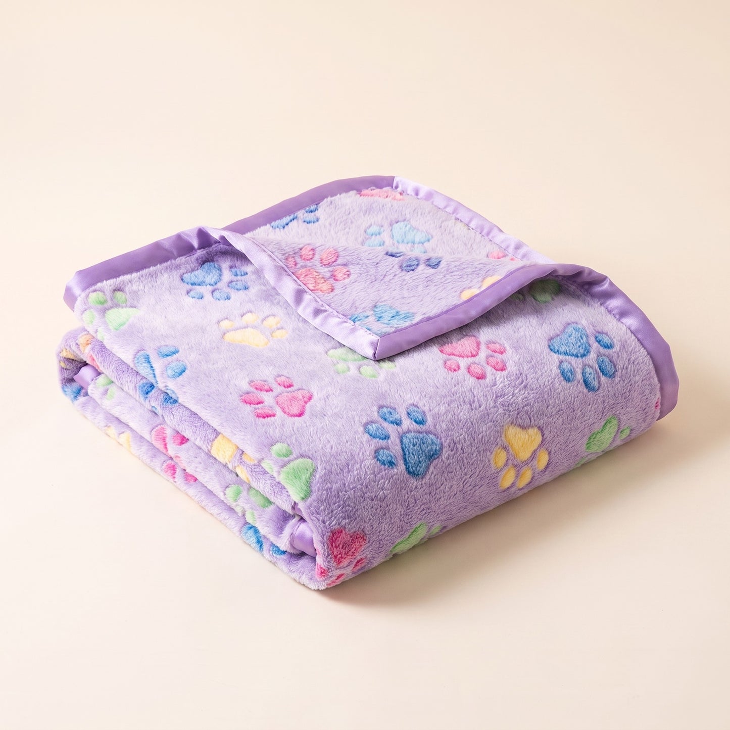 Soft Flannel Pet Blanket - purple-fp