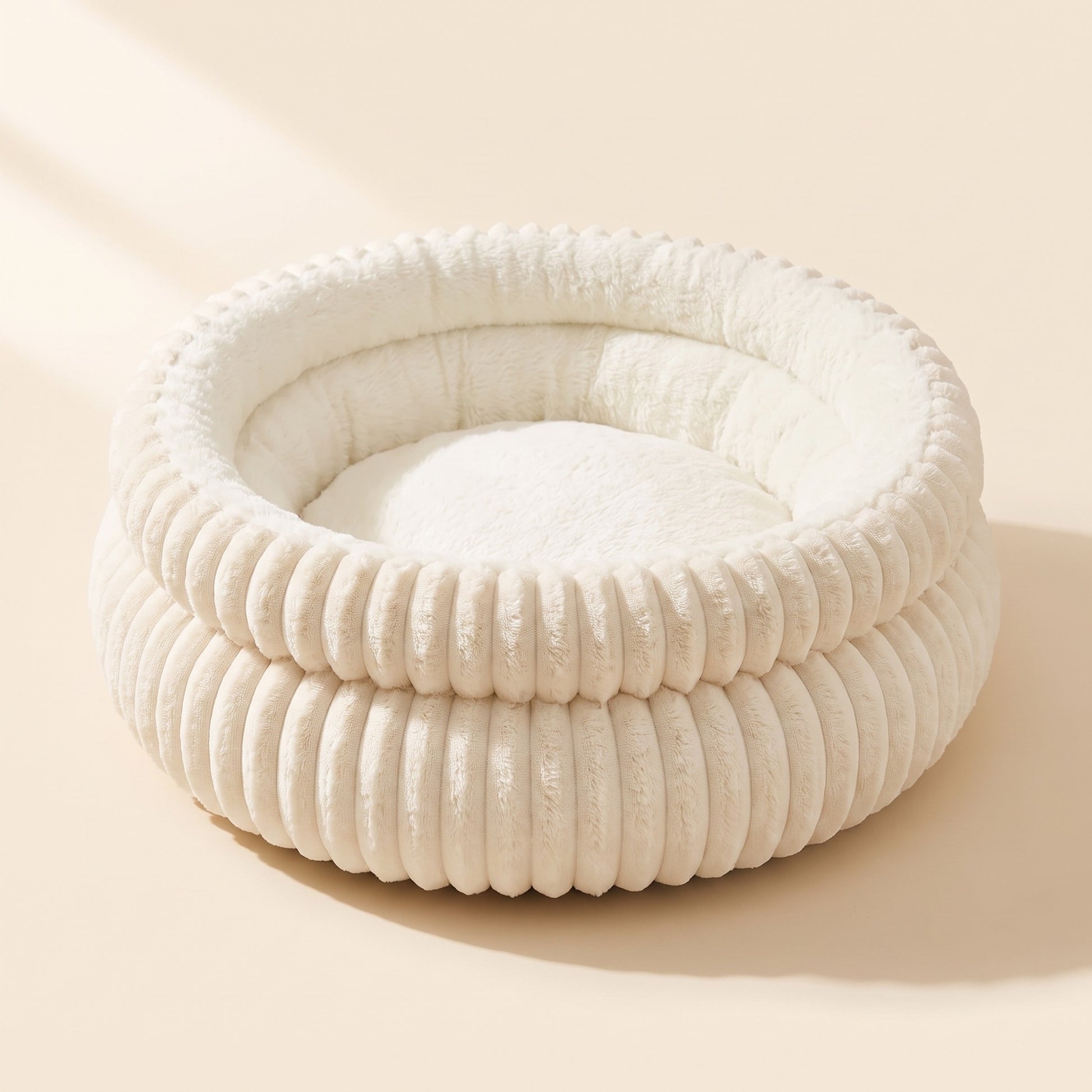 Corduroy Donut Cuddler Bed