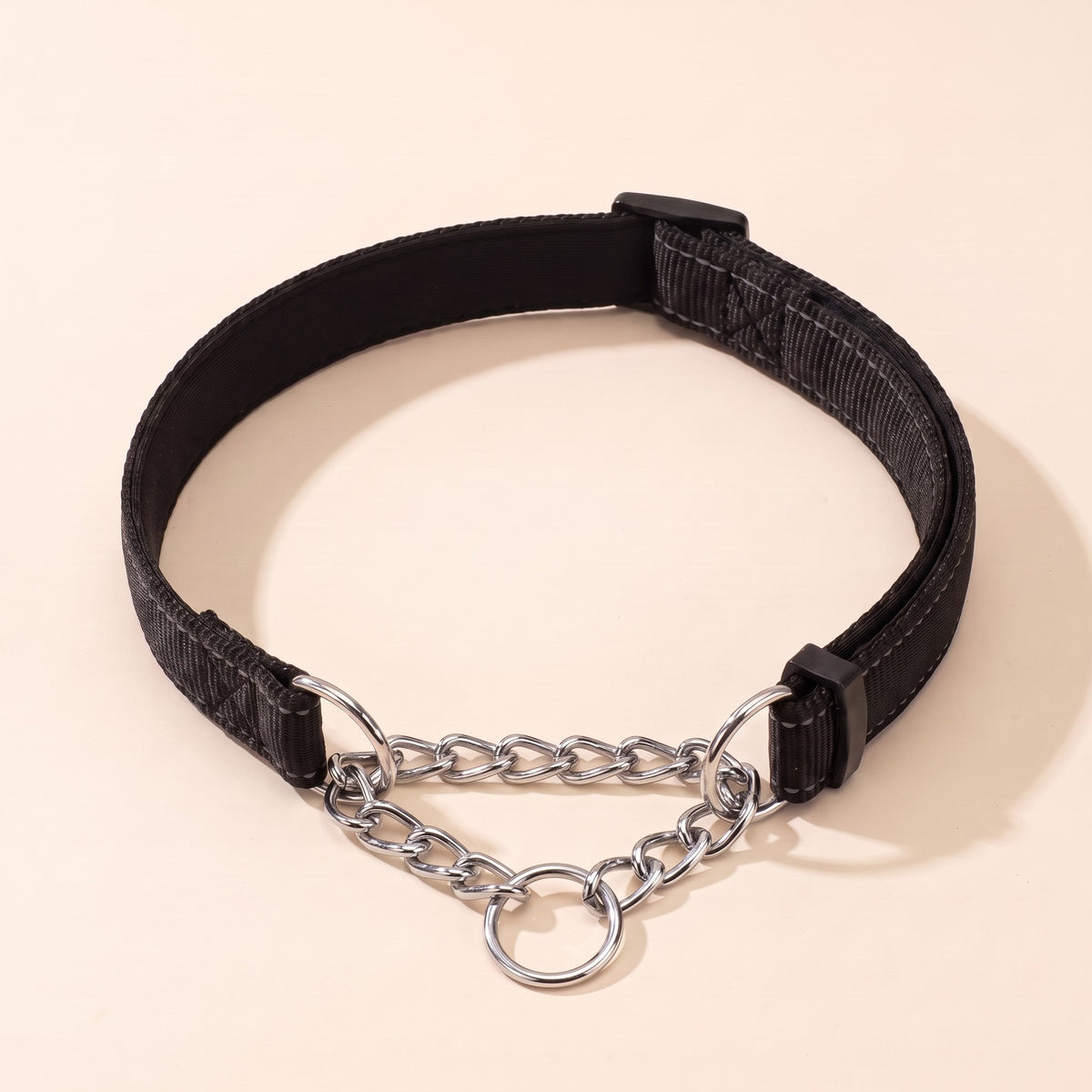 Chain Martingale Collar, Reflective, Black