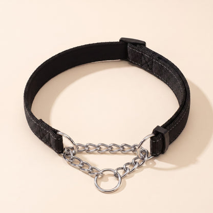 Chain Martingale Collar, Reflective - black