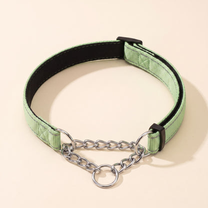 Chain Martingale Collar, Reflective - light green