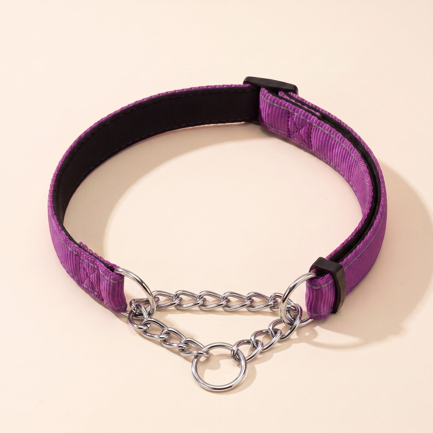 Chain Martingale Collar, Reflective - purple