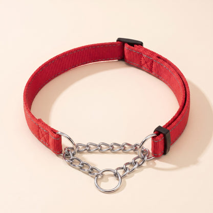 Chain Martingale Collar, Reflective - red