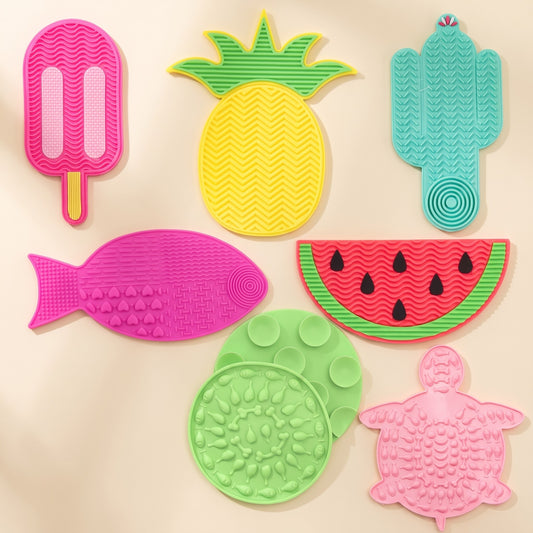 Mini Silicone Lick Mats, Novelty Shapes
