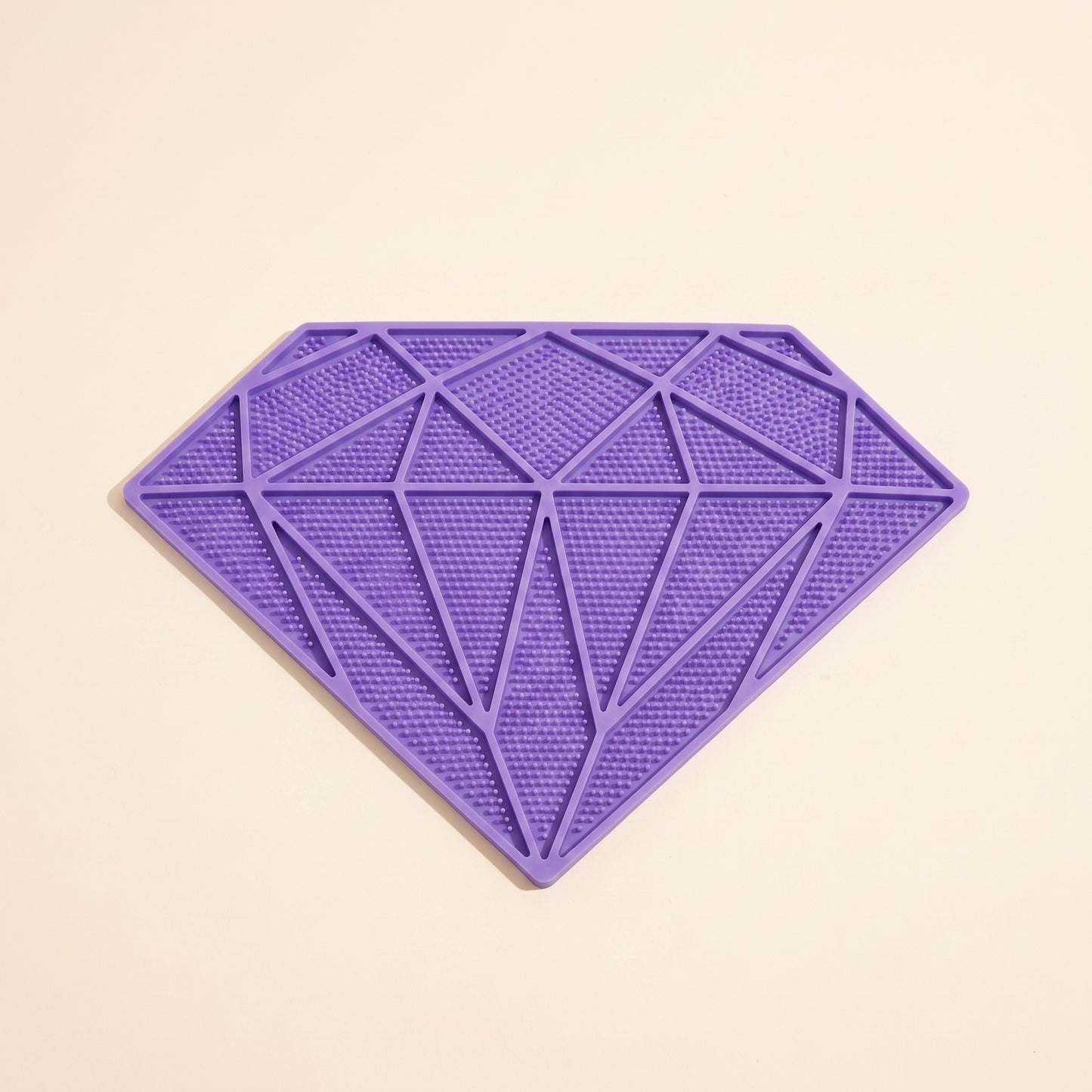 Mini Silicone Lick Mats, Novelty Shapes, var diamond