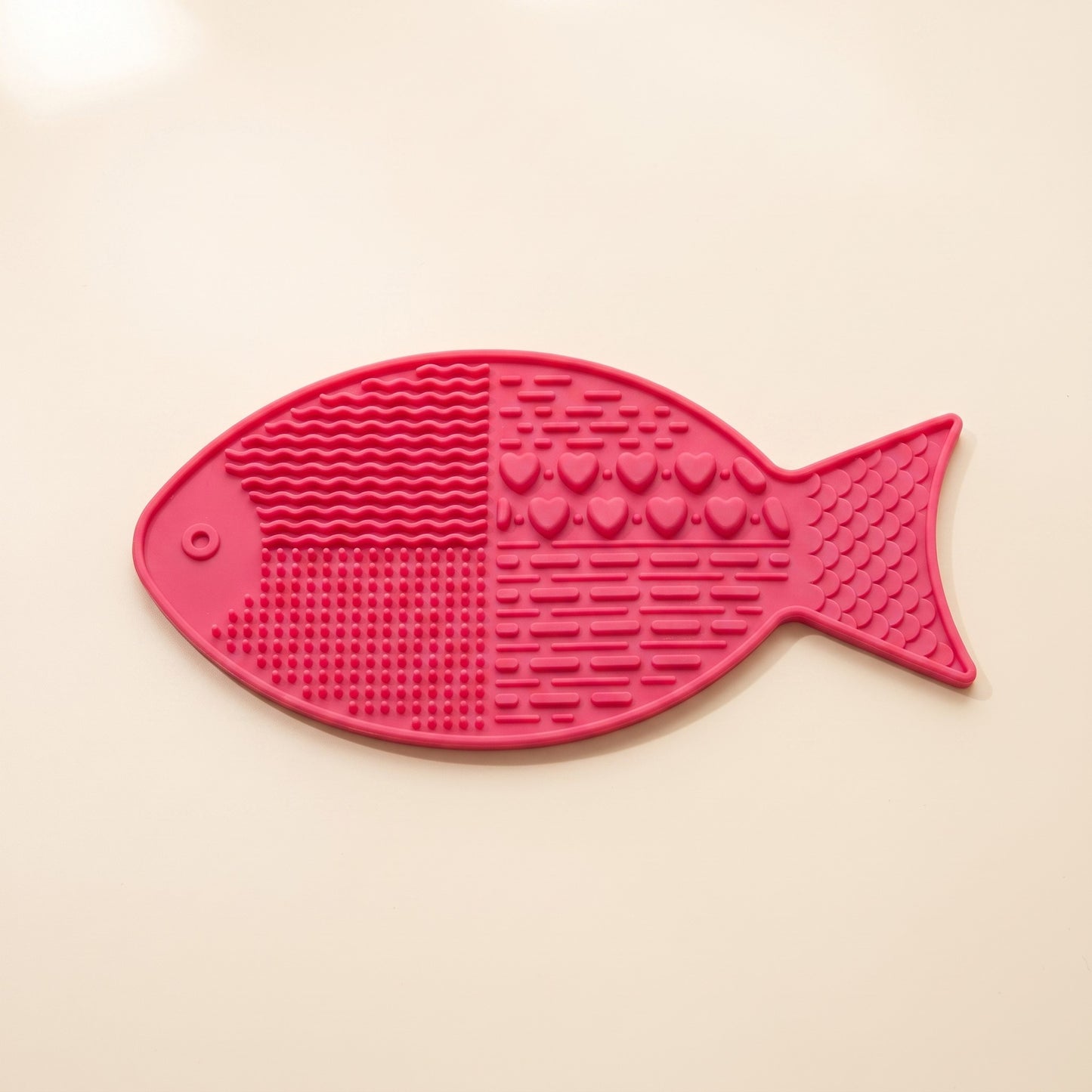 Mini Silicone Lick Mats, Novelty Shapes, var fish rose
