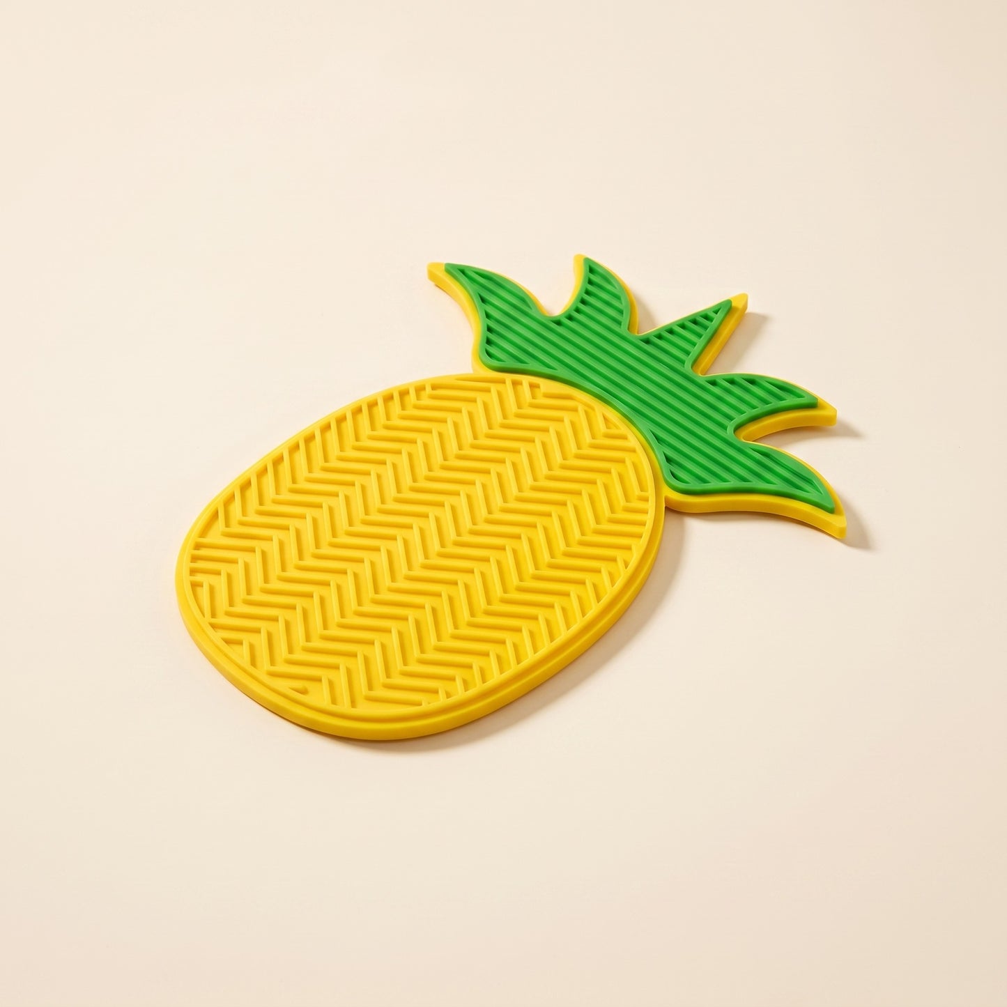 Mini Silicone Lick Mats, Novelty Shapes, var pineapple