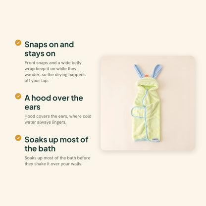 Hooded Fleece Dog Bathrobe, key benefits