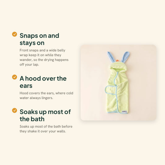 Hooded Fleece Dog Bathrobe, key benefits