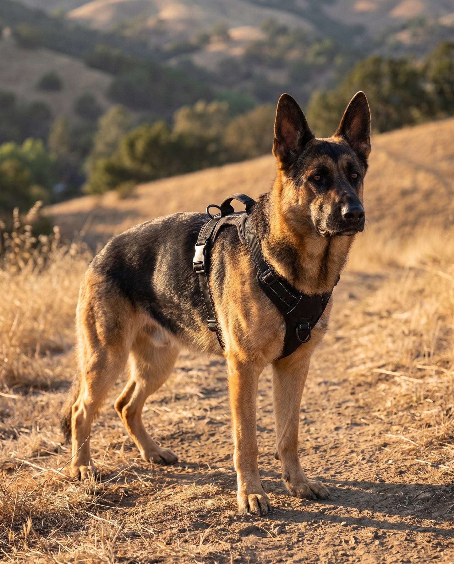 Tactical No-Pull Harness for Large Dogs, in use at home