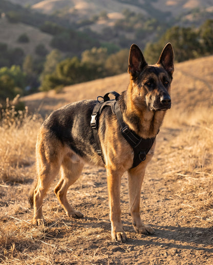 Tactical No-Pull Harness for Large Dogs, in use at home