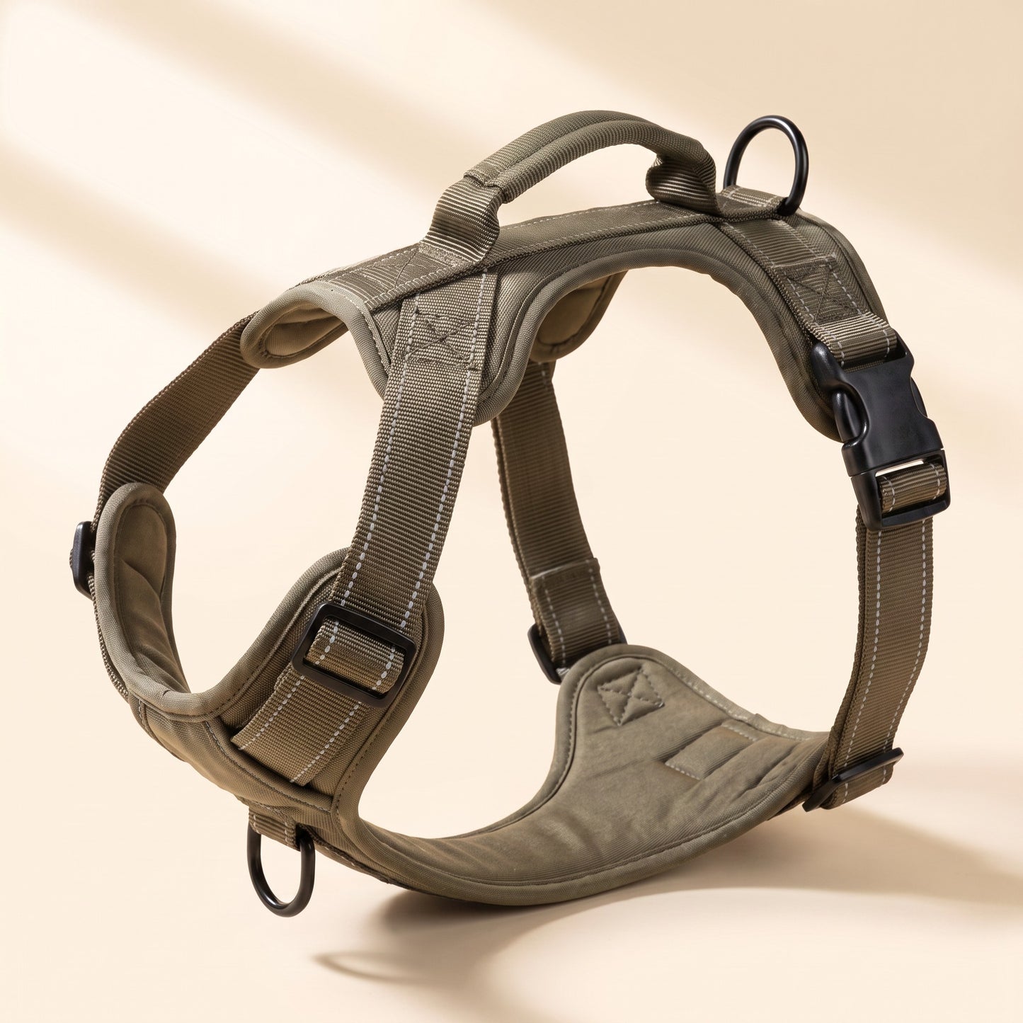 Tactical No-Pull Harness for Large Dogs in Khaki