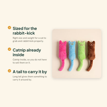 Plush Catnip Kicker Cat Toys, key benefits