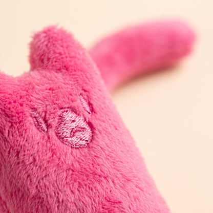 Plush Catnip Kicker Cat Toys, close-up detail