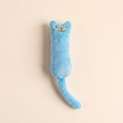 Plush Catnip Kicker Cat Toys - blue