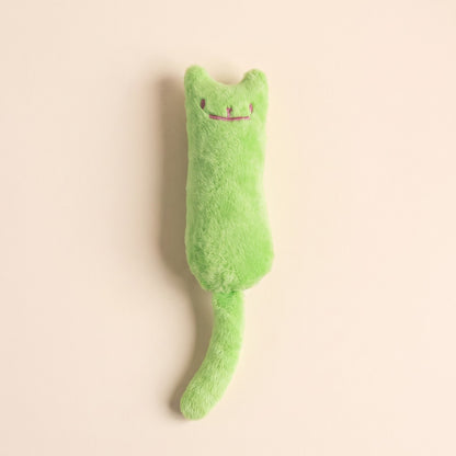 Plush Catnip Kicker Cat Toys - green