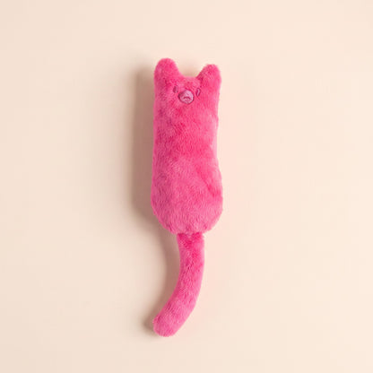 Plush Catnip Kicker Cat Toys - pink