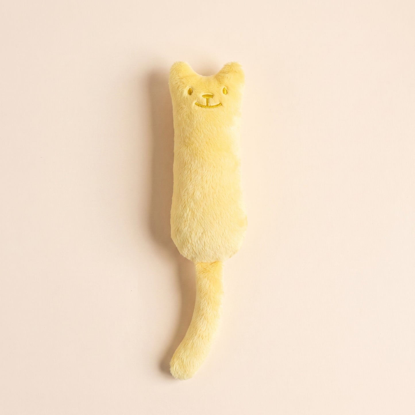 Plush Catnip Kicker Cat Toys - yellow