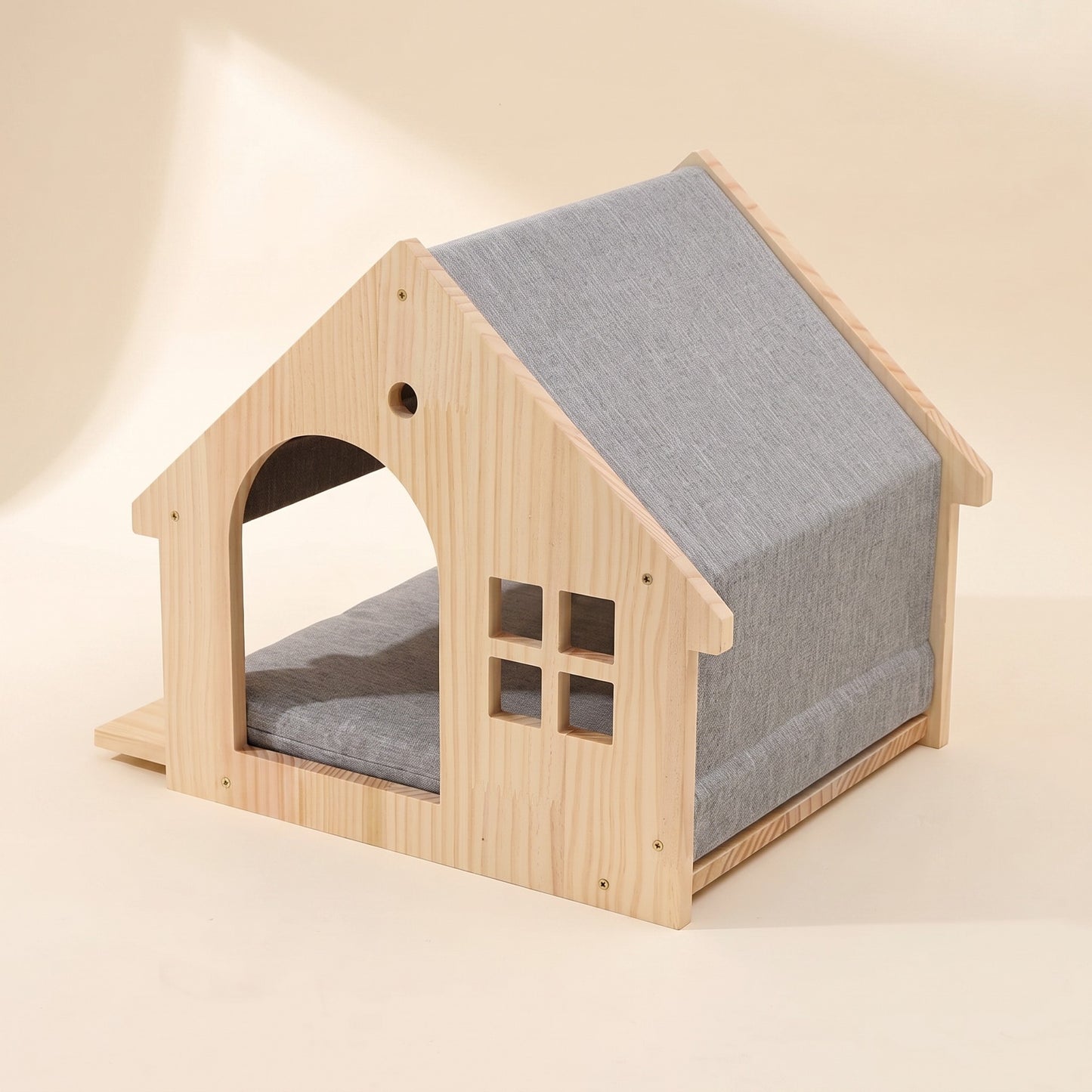 Wall-Mounted Cat Climbing Shelves and Hammock, Wall House with Cushion