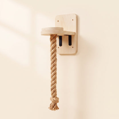 Wall-Mounted Cat Climbing Shelves and Hammock, Platform with Climbing Rope, 140cm