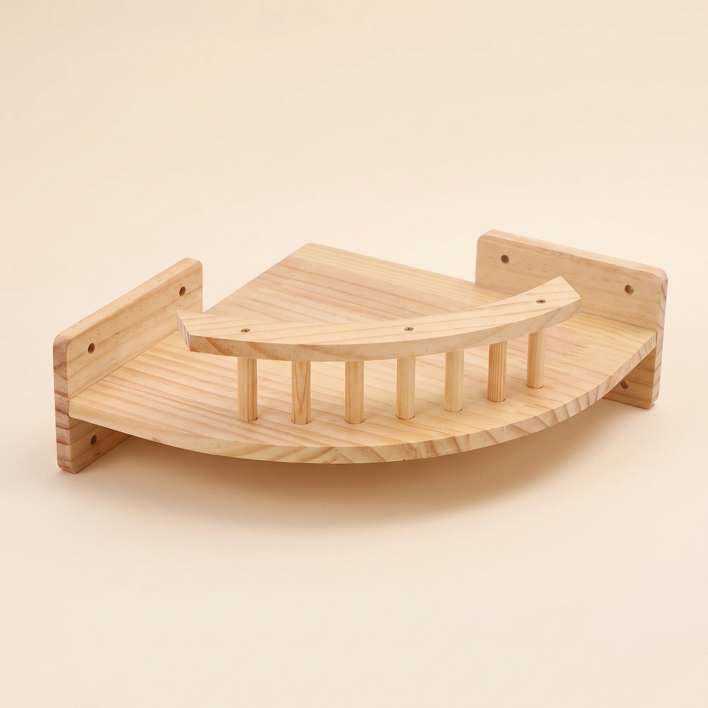 Modern Floating Cat Wall Shelves, Corner Perch