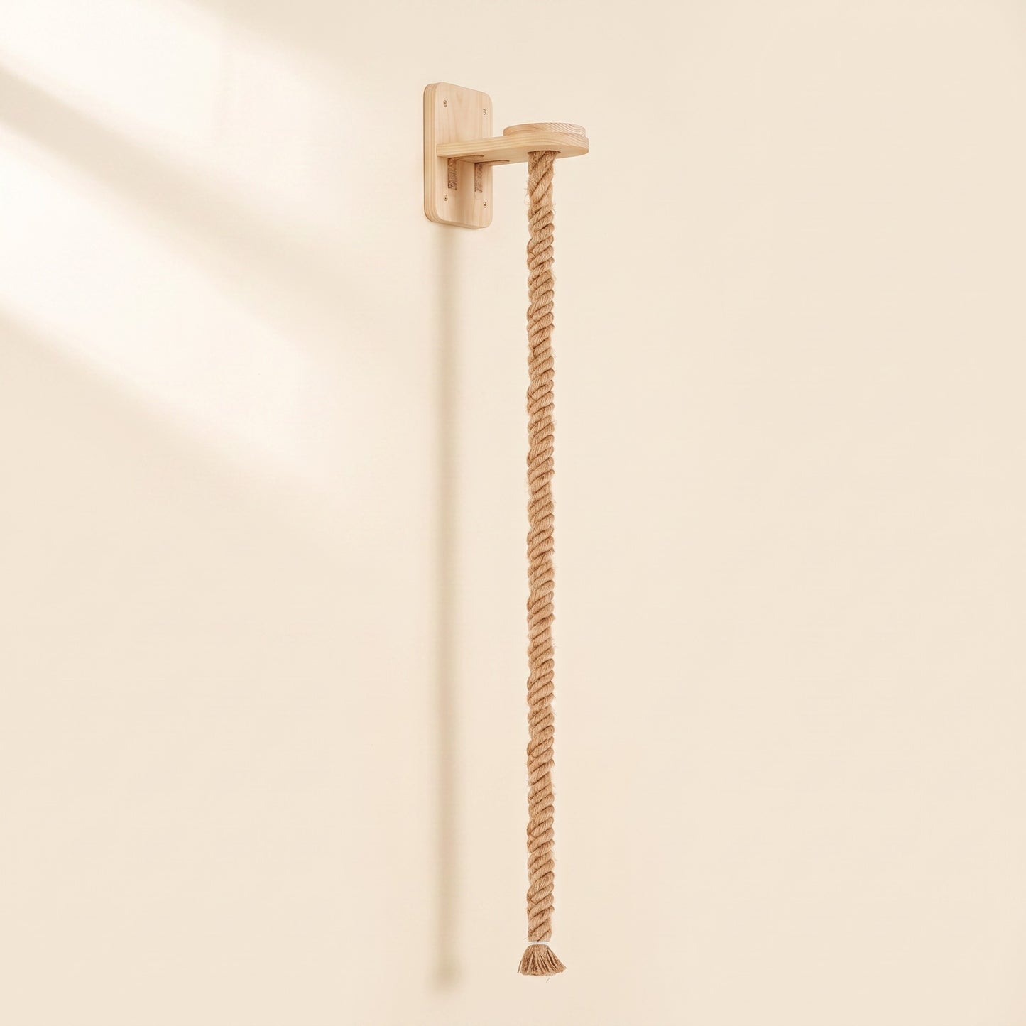 Modern Floating Cat Wall Shelves, Step with Climbing Rope, 140cm