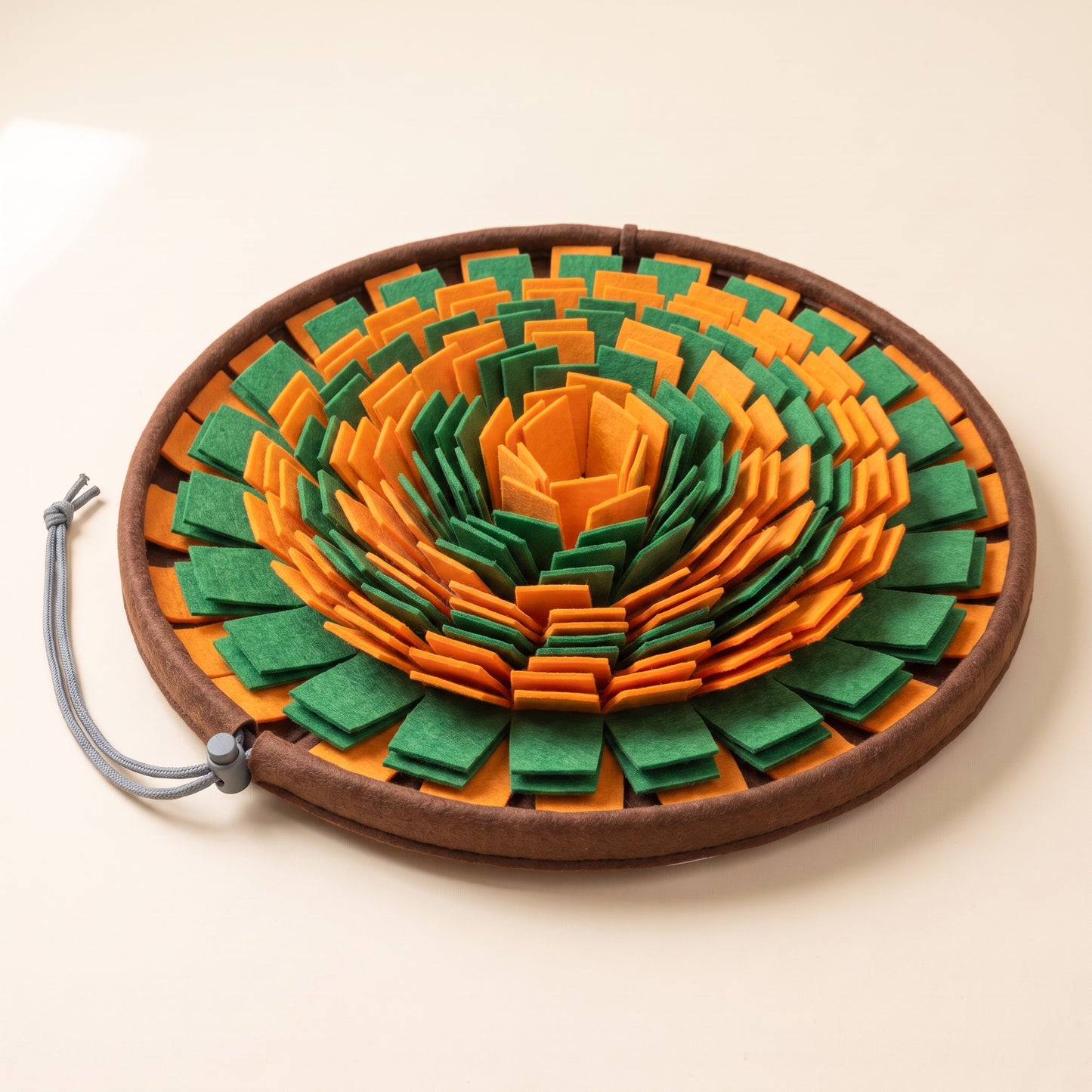 Foldable Felt Snuffle Bowl - bowl-green