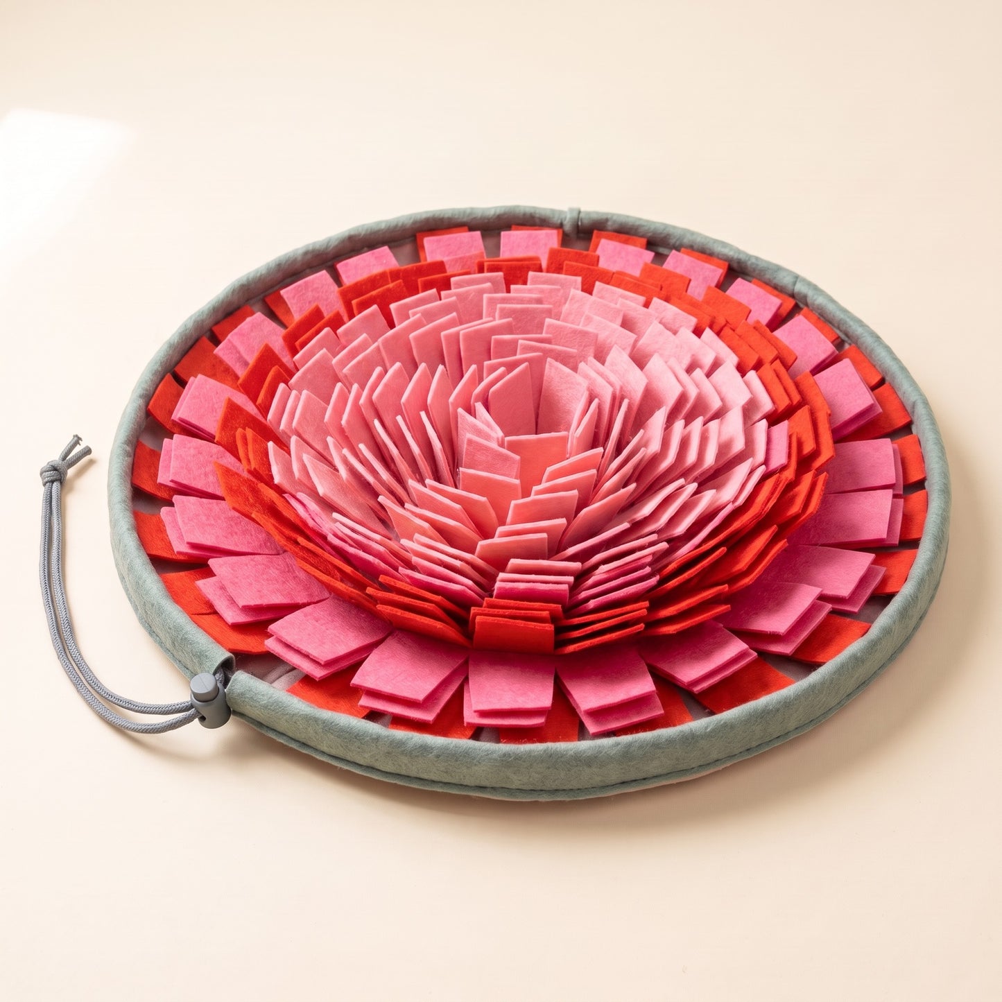 Foldable Felt Snuffle Bowl - bowl-orange