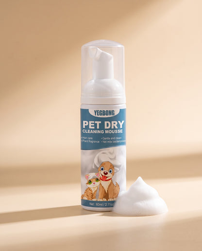 Waterless Dry Cleaning Mousse, 60ml, styled in a home setting