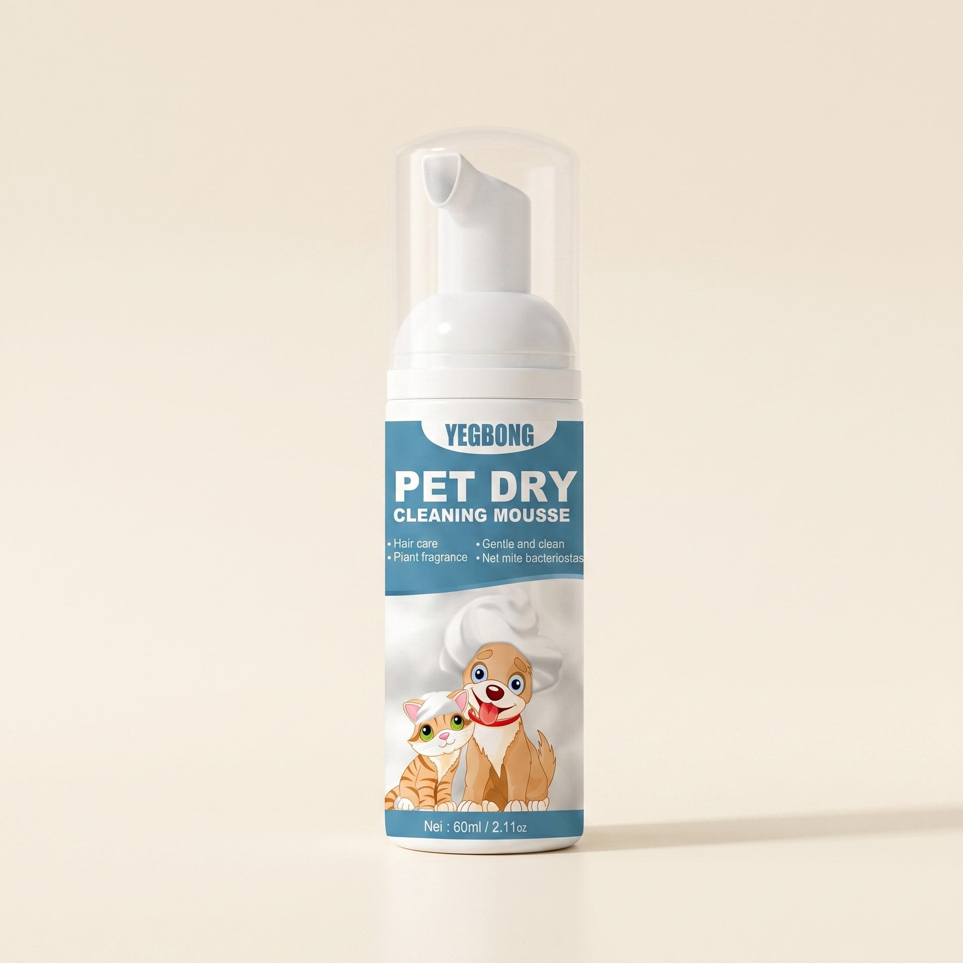Waterless Dry Cleaning Mousse, 60ml, var agent