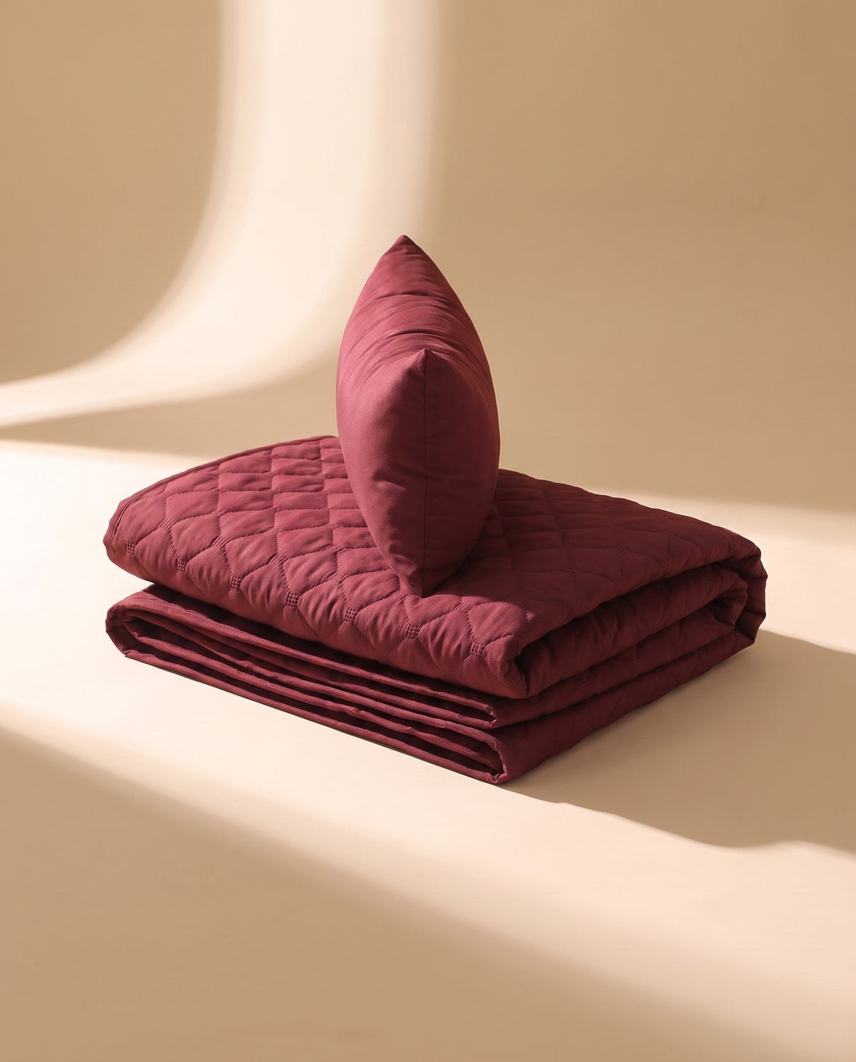 Quilted Sofa and Car Pad, Red