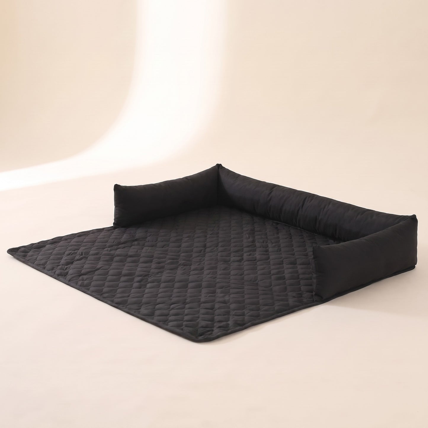Waterproof Quilted Sofa and Car Pad - black